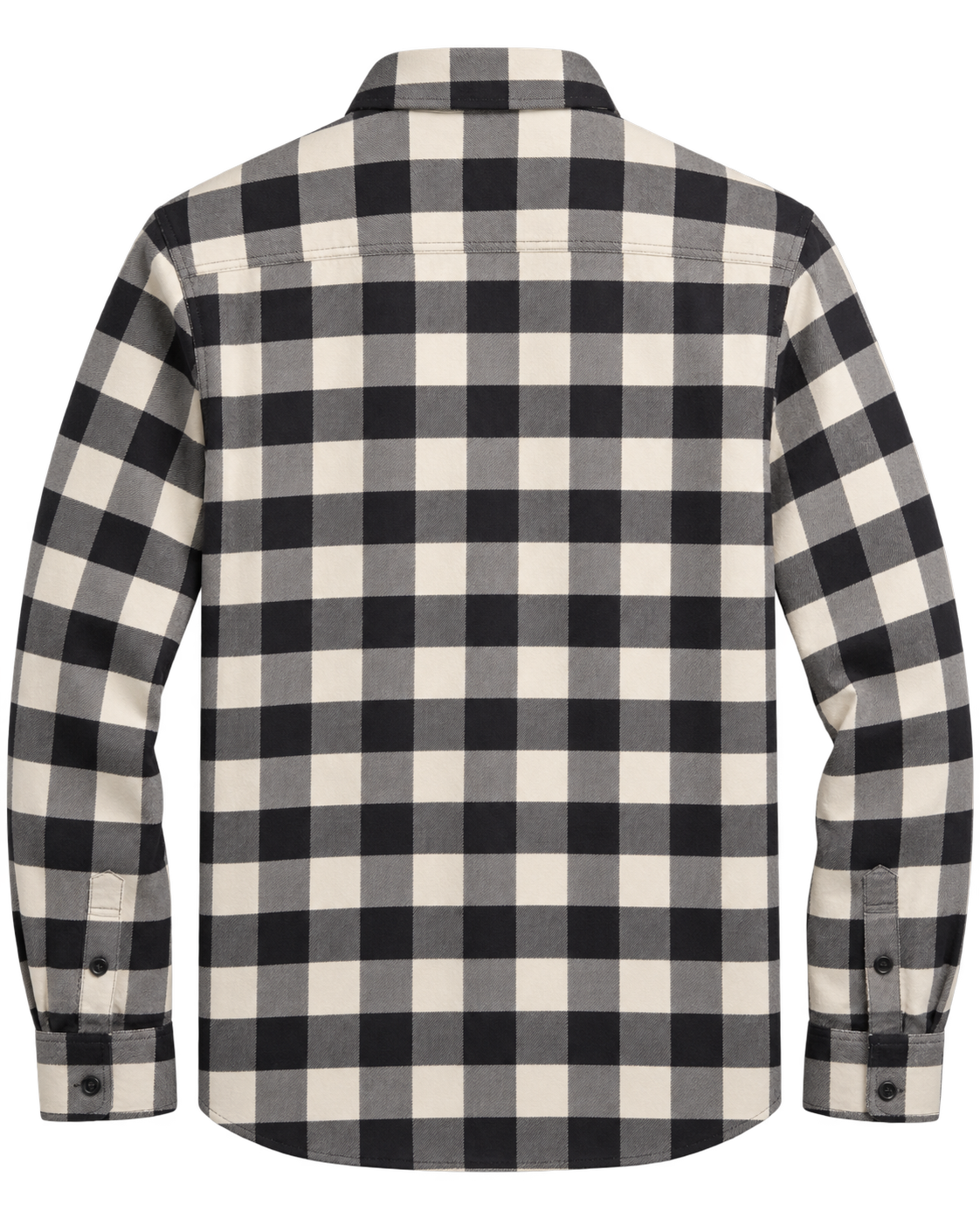 Camisa de Franela vista posterior