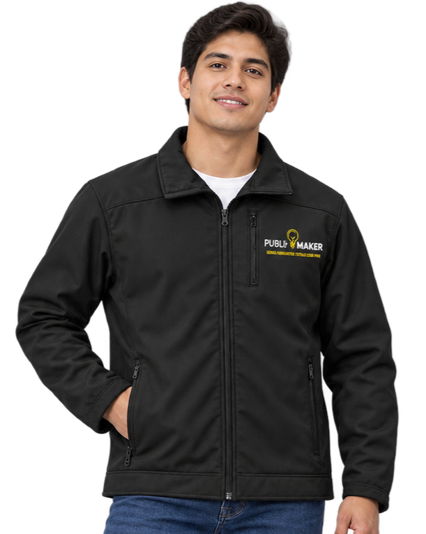 Casaca Soft Shell puesta por hombre