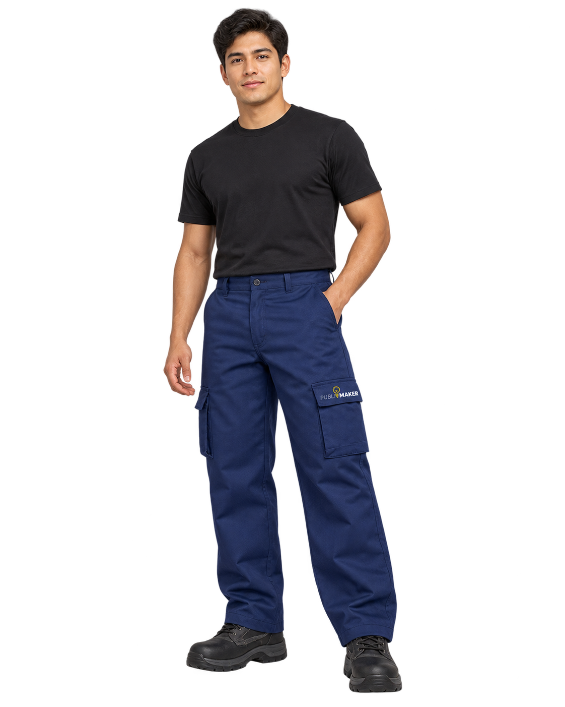 Pantalón Cargo Drill puesto por hombre